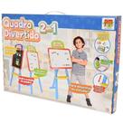 Quadro Divertido 2 em 1 NO Cavalete Azul DM TOYS
