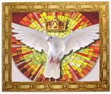 Quadro do Espírito Santo, Mod. 05, Tam. 30x25cm. Angelus