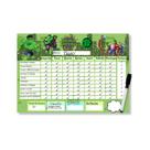 Quadro Do Incentivo Educativo Infantil Tema Herói Verde Opfy