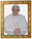 Quadro Do Papa Bento XIV, Mod. 02, Tam.30x25cm. Angelus