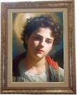 Quadro Do Santo Carlo Acutis, Mod. 03, Med. 53X43cm. Angelus