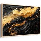 Quadro Dourado Brilho das Noites Infinitas