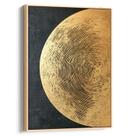Quadro Dourado Eco das Espirais Infinitas