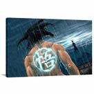 Quadro Dragon Ball Goku decorativo com Tela em Tecido