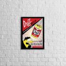 Quadro Duff Beer Simpsons 24x18cm - com vidro