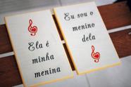 Quadro ela é minha menina mdf