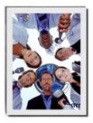 Quadro Elenco Serie Dr House Medicina Poster Moldura Branca