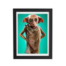 Quadro Elfo Doméstico Dobby em MDF - A4 21x29,7cm