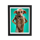Quadro Elfo Doméstico Dobby em MDF- A5 14,8x21cm