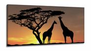 Quadro Em Tecido Africa Paisagens Natureza em Tecido Canvas 130x60