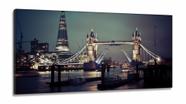 Quadro em Tecido Decorativo Cidade Londres Tower Bridge em Tecido Canvas 130x60