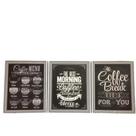 Quadro em Tela 3un Coffee Breack 40x50cms cada Urban