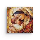 Quadro Em Tela Canvas Nossa Senhora E Menino Jesus 90x90cm