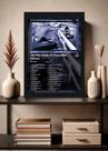 Quadro Eminem The Slim Shady LP (Dark) Vidro e Moldura Preta Tamanho:21cm x 30cm (A4)