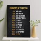Quadro Empreendedor Chances Sucesso 45x34cm