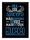 Quadro Engenheiros Do Hawaii Trecho Musica Pra Ser Sincero