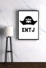 Quadro Entj Mbti Personalidade Comandante Tamanho A3 Com Moldura Chapéu de Comandante