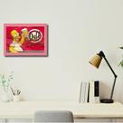 Quadro Envelhecido Simpsons Duff C/ Moldura e Vidro 33x25 cm
