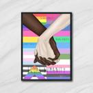 Quadro Equal Humanity 24x18cm - com vidro Quadro Equal Humanity 24x18cm - com vidro
