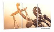 Quadro Escritório Advocacia Deusa Justiça Mosaico 3 peças