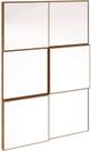 Quadro Espelho Block Mini 50cm (LARG) cor Freijo - 52876