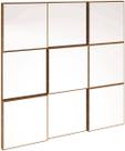 Quadro Espelho Block Pequeno 75cm (LARG) cor Freijo - 39595