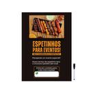 Quadro Espetinho Churrasco Fazemos Eventos Contato 28x40cm