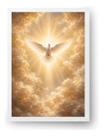 Quadro Espírito Santo Nos Céus Religioso Cristão 21x30cm