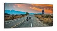 Quadro Estrada Rota 66 Paisagem Sala em Tecido Canvas 130x60
