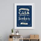 Quadro Eu E Minha Casa Serviremos Ao Senhor - 60x48cm Quadro Eu E Minha Casa Serviremos Ao Senhor - 60x48cm