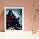 Quadro Exu 7 Encruzilhadas 45x34cm Quadro Exu 7 Encruzilhadas 45x34cm