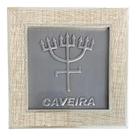 Quadro Exu Caveira Madeira Carvalho e Metal 13 x13 cm Quadro Exu Caveira Madeira Carvalho e Metal 13 x13 cm