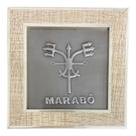 Quadro Exú Marabô Madeira Carvalho e Metal 13 x13 cm Quadro Exú Marabô Madeira Carvalho e Metal 13 x13 cm