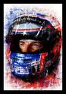Quadro F1 Jenson Button Fórmula 1 Arte Moldura 42x29cm