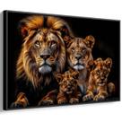 Quadro Família Majestosa de Leões Unidos Quadro Família Majestosa de Leões Unidos
