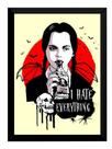 Quadro Família Wandinha Addams Arte Poster Moldurado