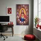 Quadro Fases Da Vida De Jesus Cristo - 70x50cm