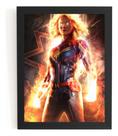 Quadro Filme Capitã Marvel Vingadores Arte Poster Moldurado