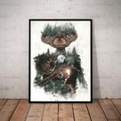 Quadro Filme E.t. O Extraterrestre Artistico 42x29cm