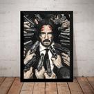 Quadro Filme John Wick Arte Poster Moldurado