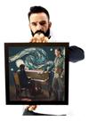 Quadro Filme O Pianista Arte Tipo Van Gogh Decoração