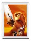 Quadro Filme O Rei Leão Poster Na Moldura Branca Quadro Filme O Rei Leão Poster Na Moldura Branca