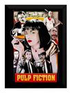 Quadro Filme Pulp Fiction Arte Poster Moldurado