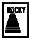 Quadro Filme Rocky Balboa Arte Simplista Poster Moldurado