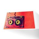 Quadro Fita K7 Vinil Com Vidro