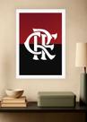 Quadro Flamengo Orgulho com Vidro e Moldura Branca Tam:A4