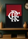 Quadro Flamengo Orgulho com Vidro e Moldura Preta Tam:A4
