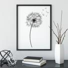 Quadro Flor Dente-de-Leão Branca - Moldura Caixa + Foam + Vidro em Vários Tamanhos - Artfine Quadro Flor Dente-de-Leão Branca - Moldura Caixa + Foam + Vidro em Vários Tamanhos - Artfine