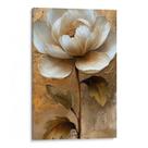 Quadro Flor Eterna Sobre a Tela Dourada