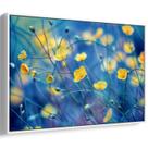 Quadro Flores Dançando na Brisa Azul Serena